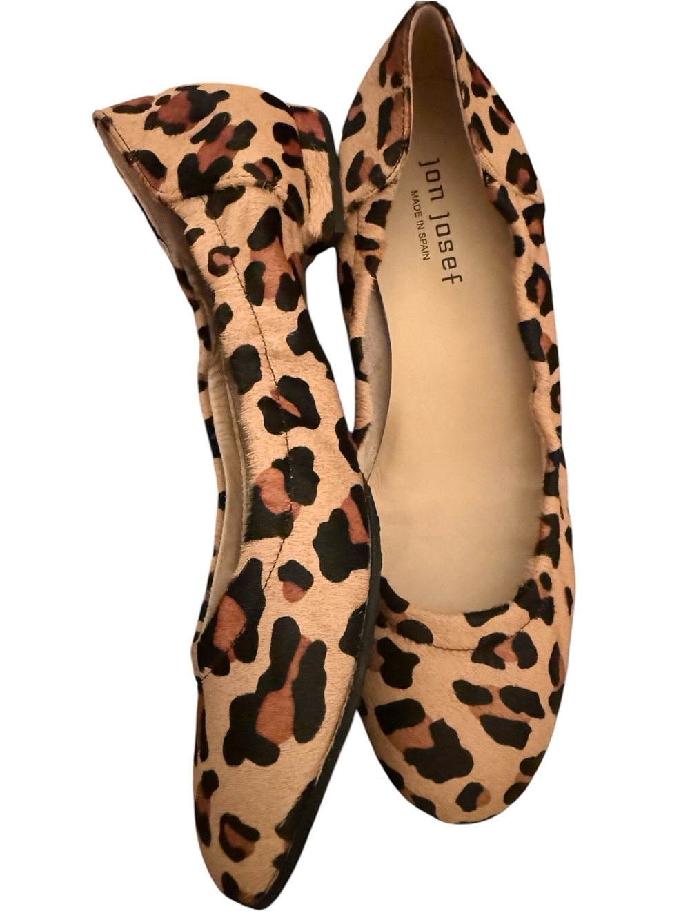 NEW NWT Anthropologie Jon Josef maya animal print leather loafers size 8